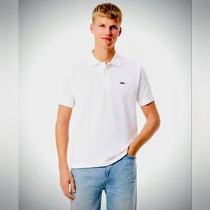 Lacoste White Polo Shirt 4 Medium
